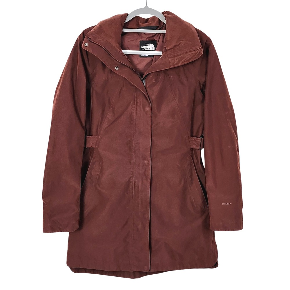 The North Face Women's Laney Trench Coat - Rust Brown/ Red Size M